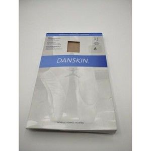 NEW Danskin Compression Footed Tights, LT Toast, Sz A